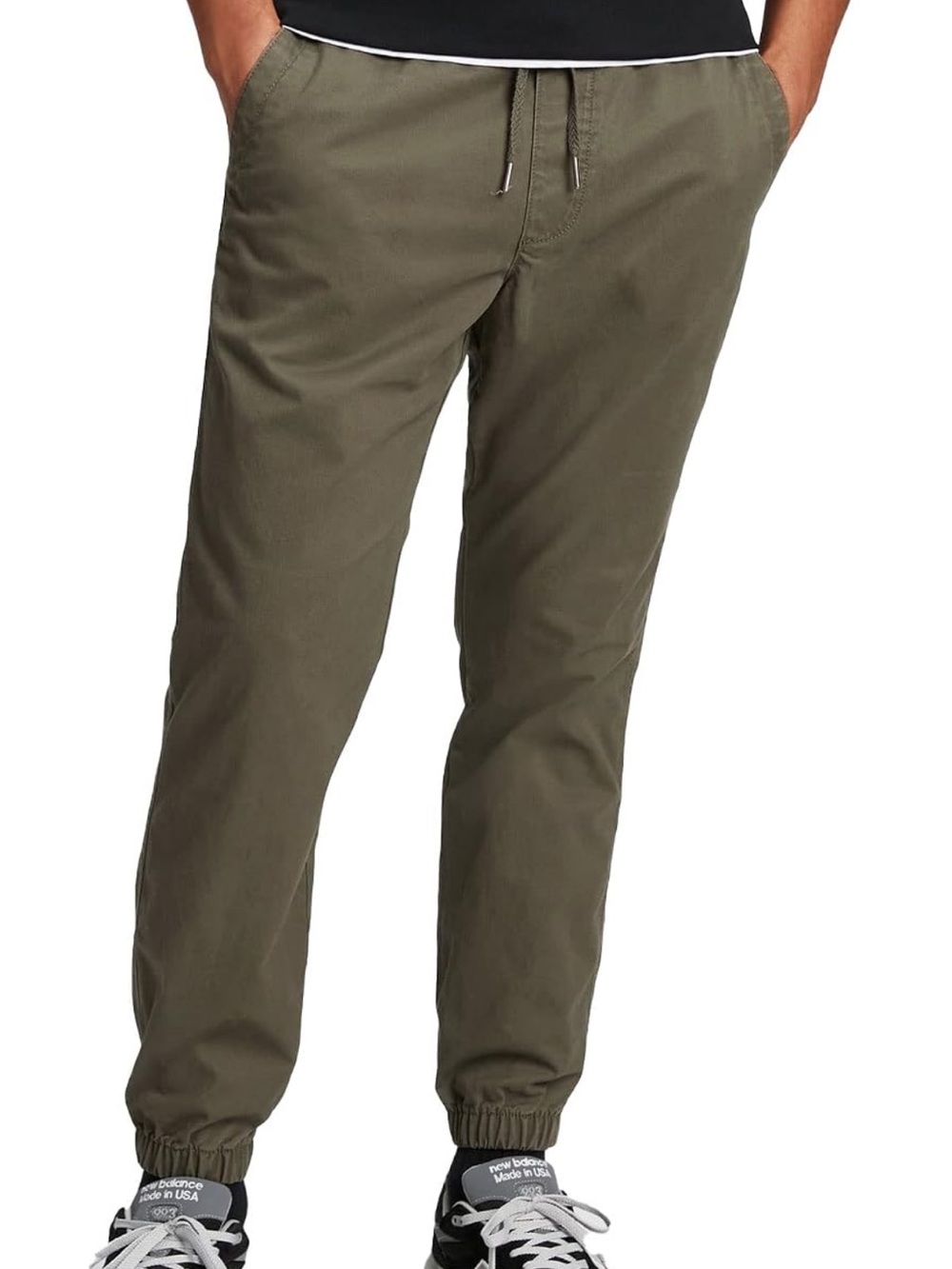 GAP Men's Olive Drawstring Essential Joggers Small
